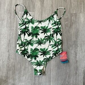 Salinas Green Palm One Piece Swimsuit